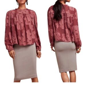 ARITZIA WILFRED Lis Pencil Skirt With Elastic Waistband Grey Size Large